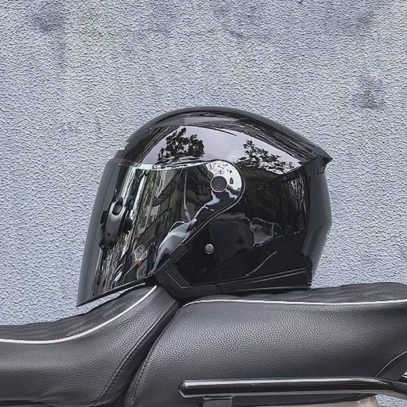 Motorhelm Heren Dames Universeel Vier Seizoenen Dubbel Vizier