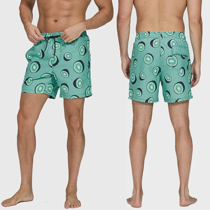 Herenshorts met Zomerse Print - Zwembroek, Strandshort & Sportbroek met Zakken