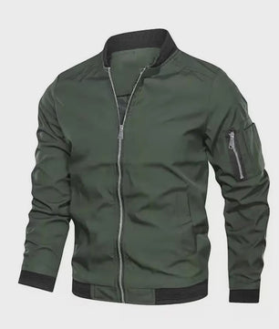 Herfst Winter Heren Bomberjack - Basic Stijl Effen Kleur Jas