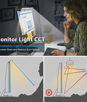 Monitor Lamp LED - Sfeerverlichting & Leeslamp voor Bureau & Gaming - USB