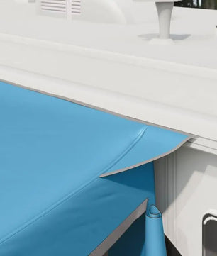Ruime Blauw/Zwarte Polyester Daktent 285x255x245cm - Makkelijk Reinigbaar, Familieformaat