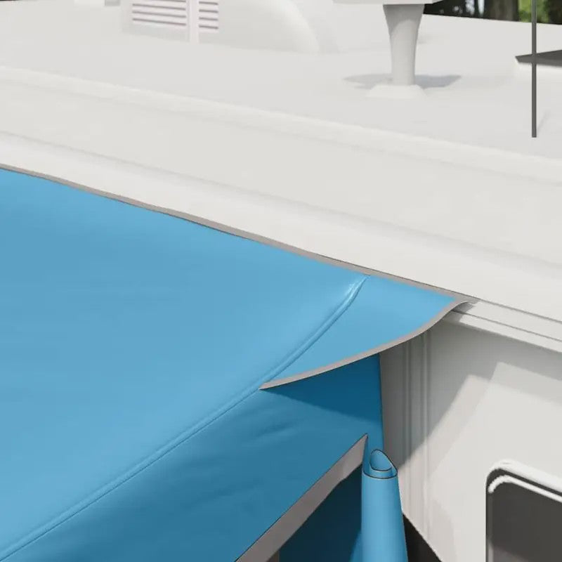Ruime Blauw/Zwarte Polyester Daktent 285x255x245cm - Makkelijk Reinigbaar, Familieformaat
