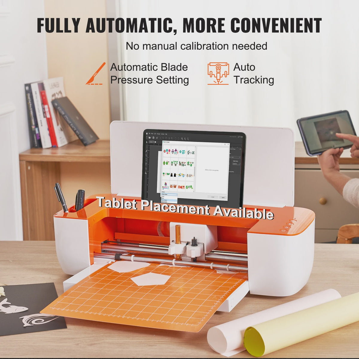SucceBuy Vinyl Snijplotter 375mm - Professionele Plotter Machine met Software & Accessoires