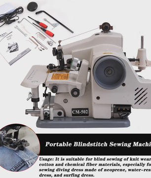 Professionele Blindsteek Naaimachine - Ideaal voor Huis- en Professioneel Gebruik (220V)