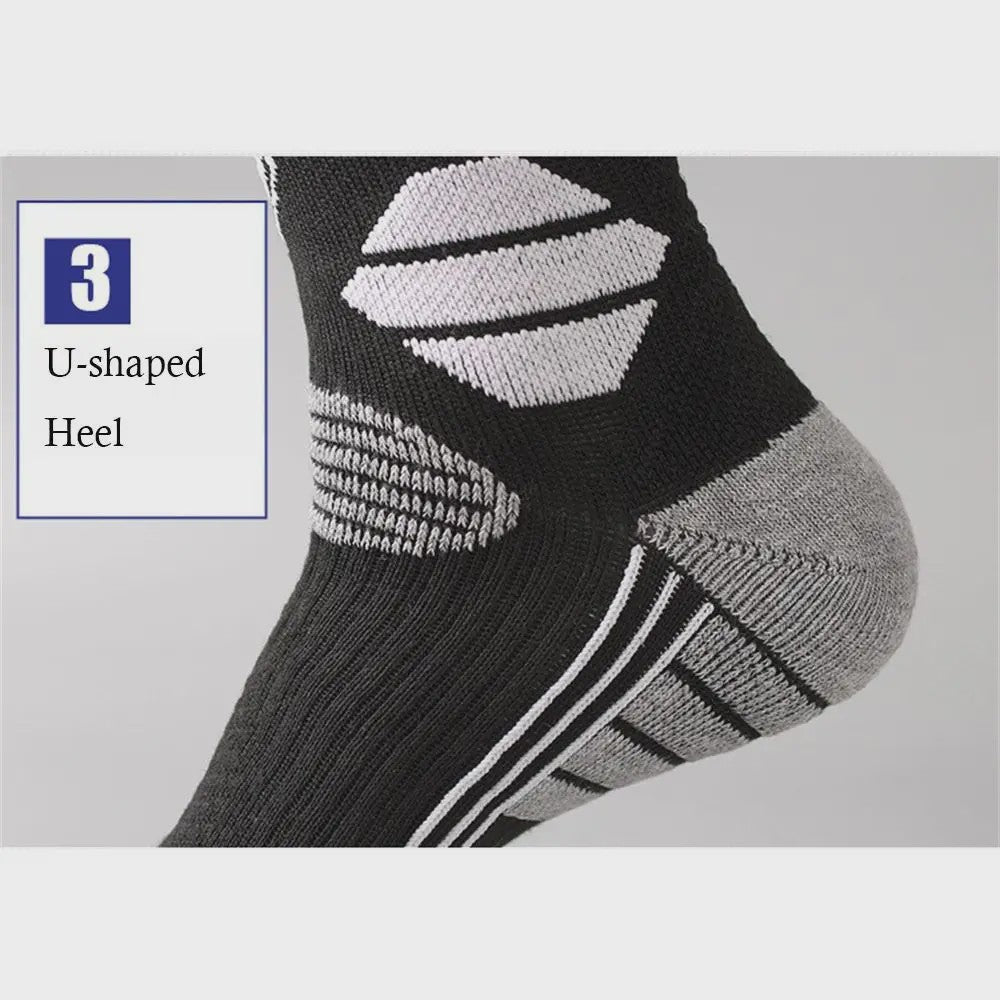 Warme Ski Sokken - Anti-slip, Ademend & Thermisch - Kniehoog