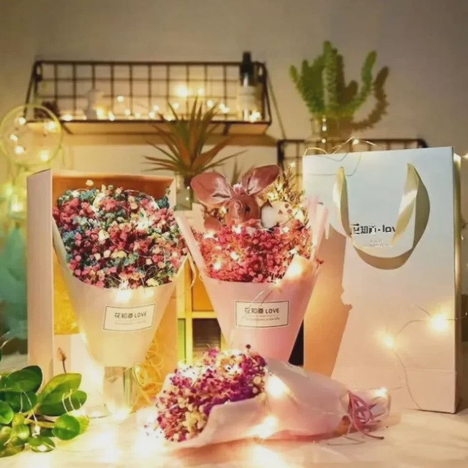 Set van 10x LED Koperdraad Lichtjes - 1m tot 5m - Sfeerverlichting voor Feest, Bruiloft, Kerst & Decoratie