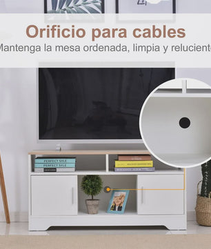 Homcom Tv Cabinet Large Storage Space Open Shelves 105X40X52 cm