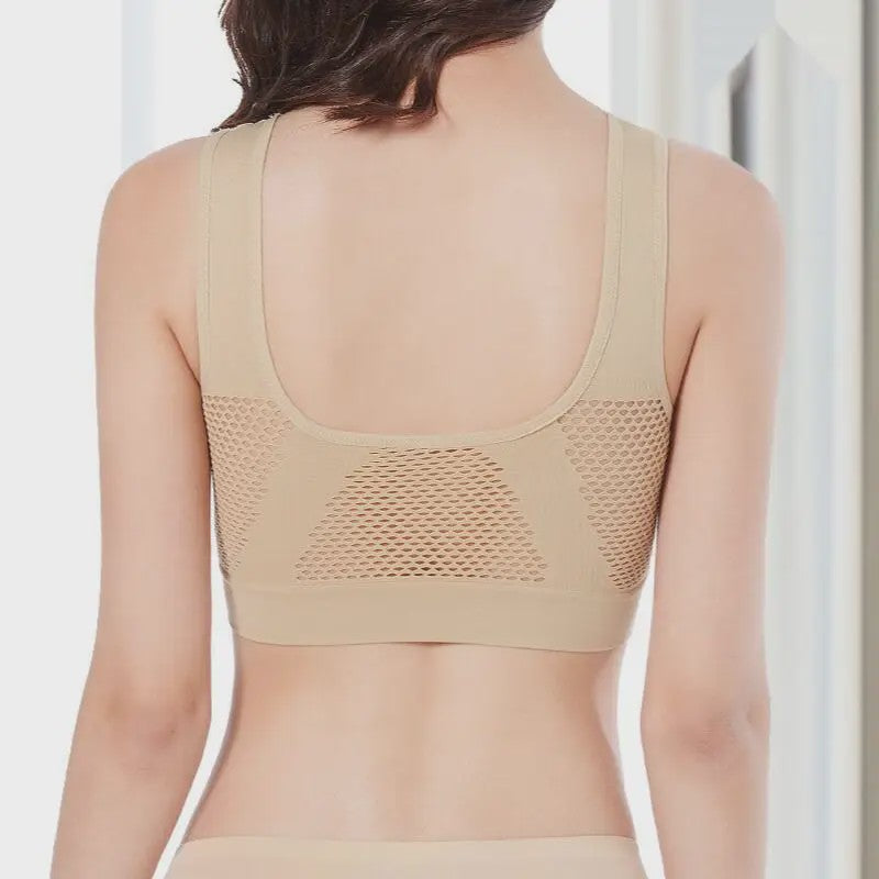 Seamless Sports BH met Uitsparingen & Push-up - Dames Yoga, Fitness & Running (M-6XL)