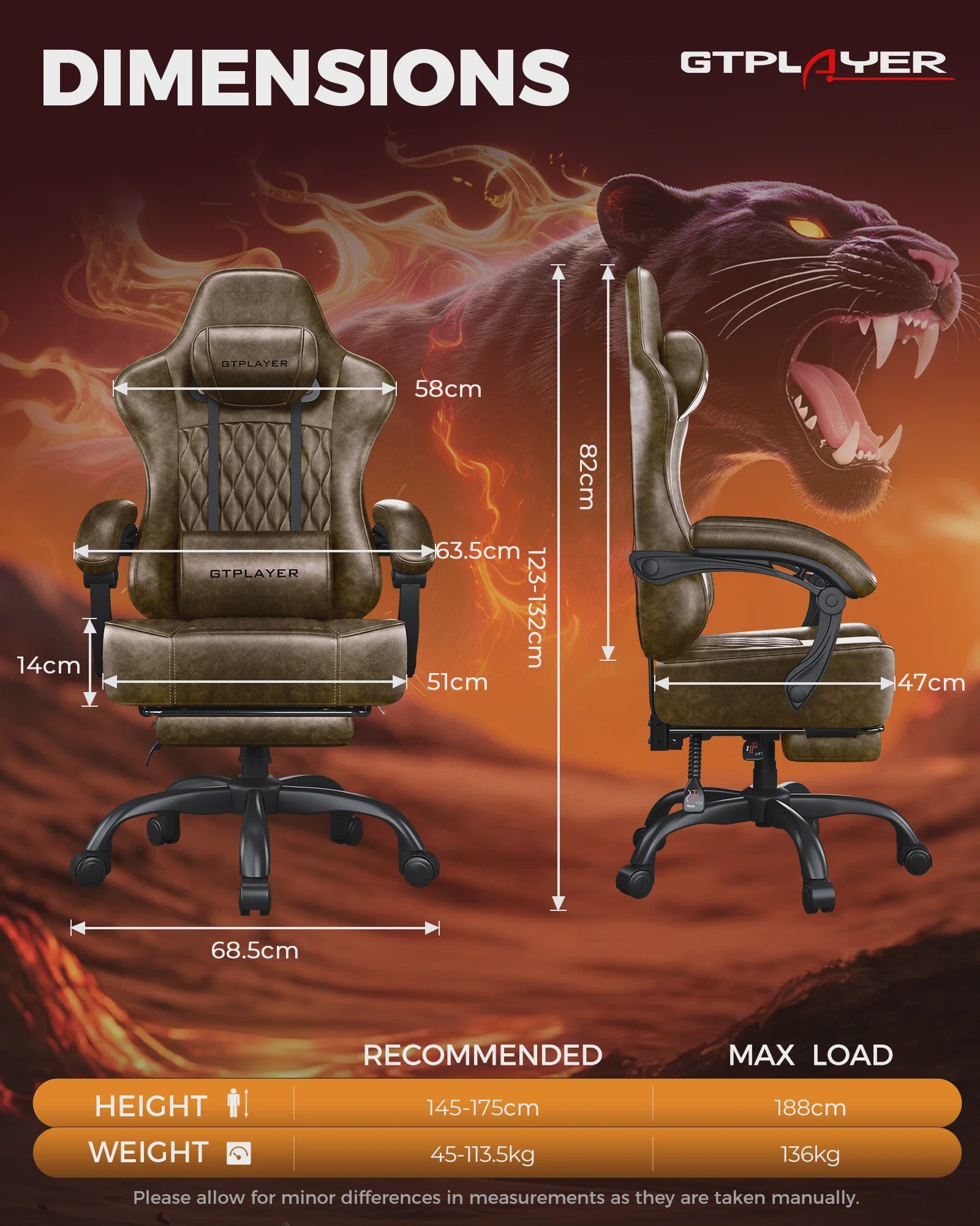 Ergonomische GTPLAYER Gaming Stoel - Verstelbaar, Comfortabel en Stijlvol