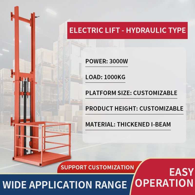 Elektrische Hydraulische Hefbrug (500/1000KG) - Magazijn & Huislift