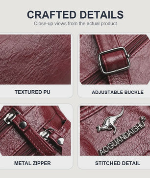 Modieuze Leren Moeder Tas - Grote Capaciteit Schoudertas & Crossbody voor Dames
