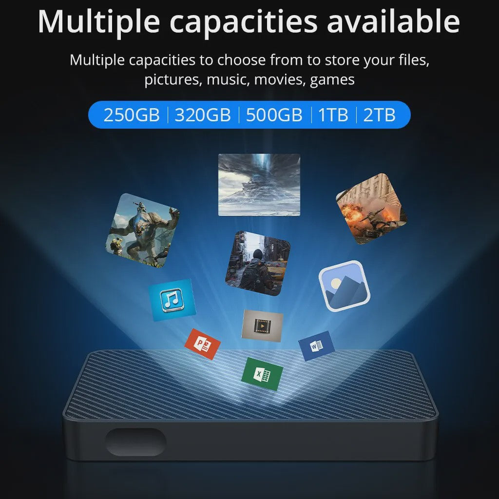 Draagbare Externe Harde Schijf 2.5 inch USB 3.0 - 250GB, 320GB, 500GB, 1TB