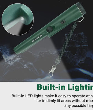Draagbare Metaaldetector Pinpointer - Waterdicht, 360° Scanning & LED Verlichting