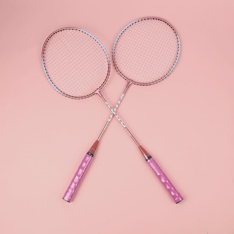 Badminton Racket Set: 2 Ultra-Lichte Rackets, Tas & 3 Shuttles - Ideaal voor Training & Plezier