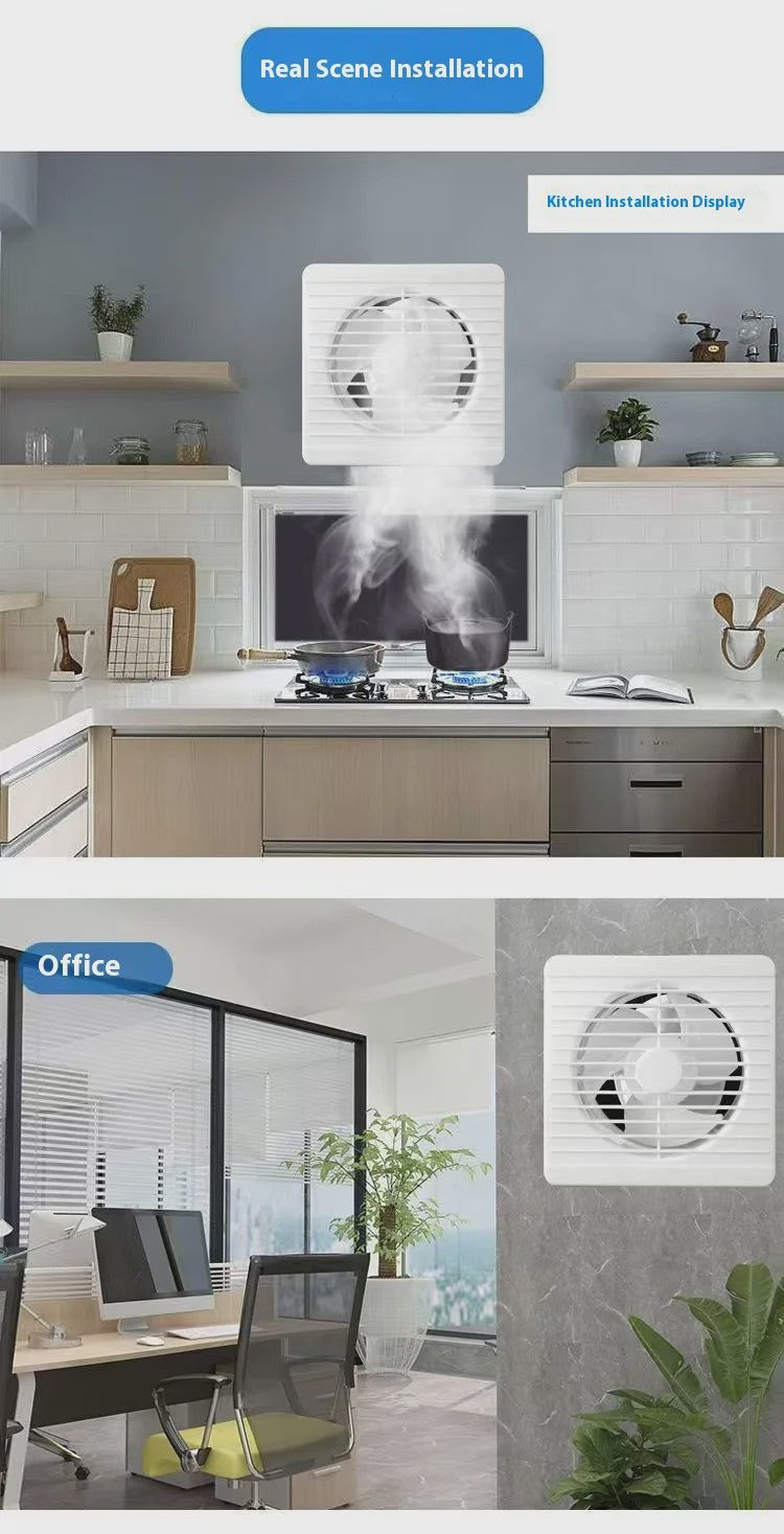 Ventilator Afzuigventilator 4, 6, 8 Inch - Badkamer, Keuken, Toilet - Wit