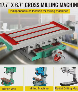 VEVOR Werktafel Vise 2-assige Freesmachine Tafel met Precisie Schalen