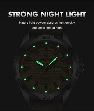 PAAZOMU Luxe Herenhorloge - Waterdicht, Lichtgevend, Datum & Week, RVS, Sportief & Fashion
