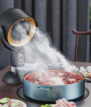 Draagbare Afzuigkap voor Bureau | Oplaadbaar met Luchtfilter voor Keuken, BBQ & Hot Pot
