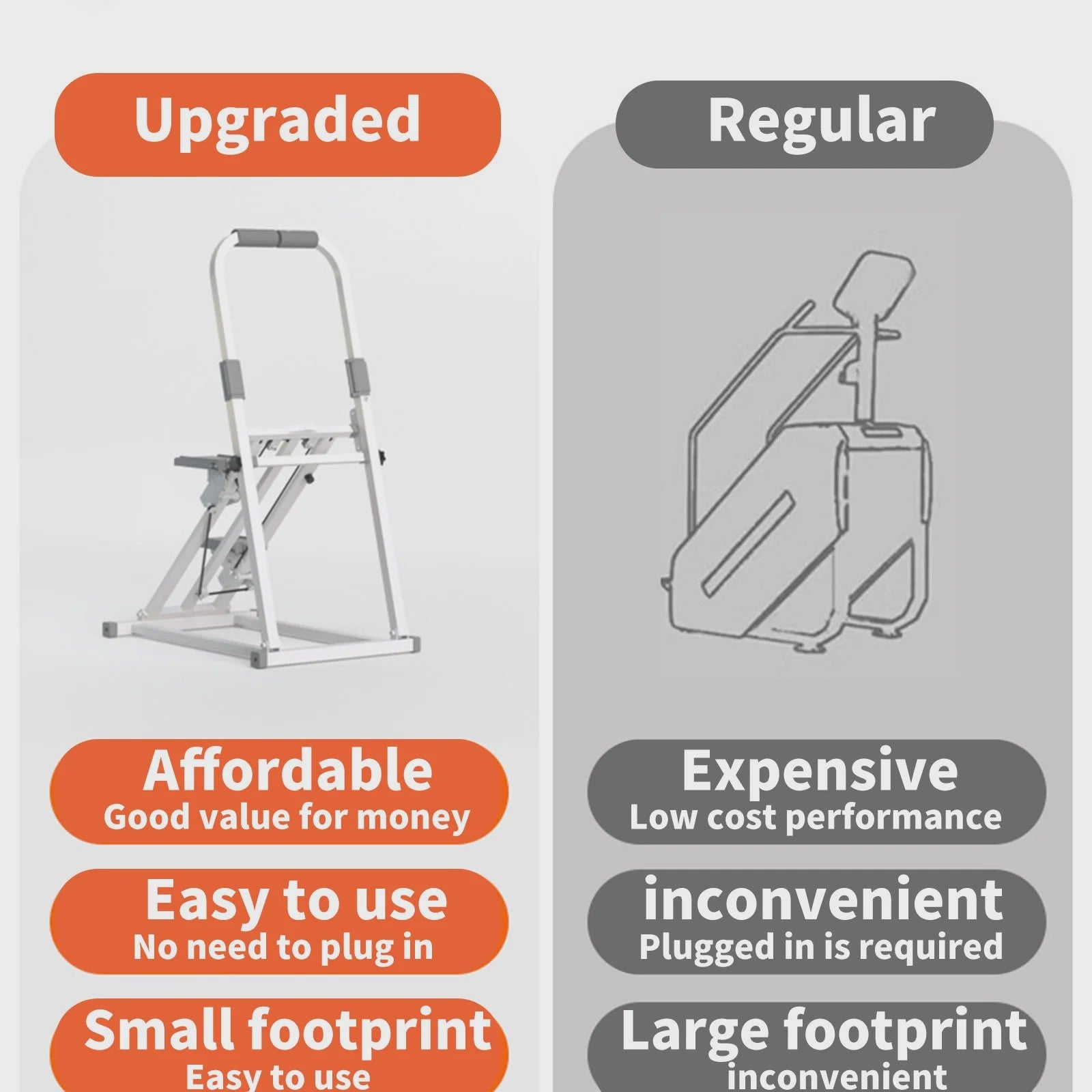 Opvouwbare Stepper Machine voor Thuis - Aerobe Training & Vetverbranding