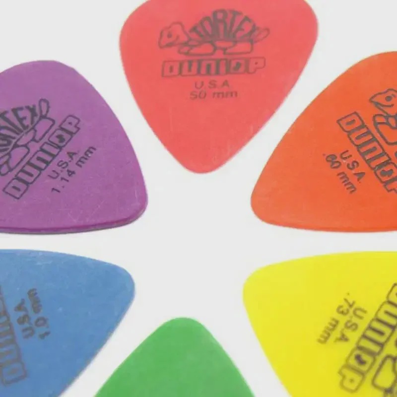 Dunlop Tortex Plectrums Set - 10 Stuks Diverse Diktes voor Gitaar