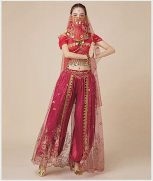 Prachtig Belly Dance Kostuum - Princess Stijl Outfit voor Dames | Dans, Feest & Halloween