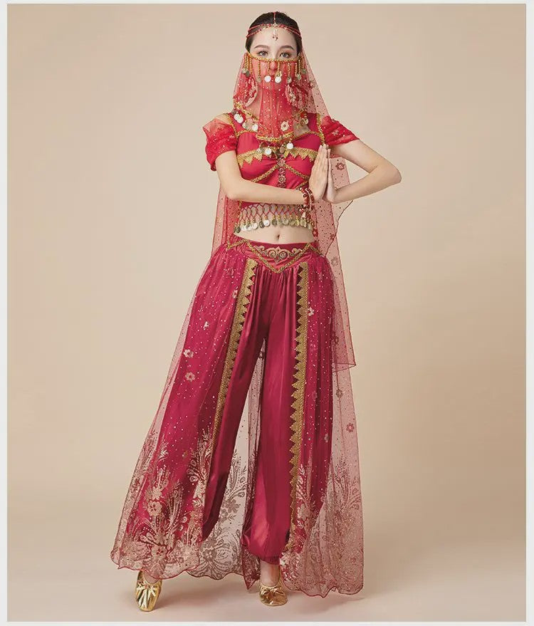 Prachtig Belly Dance Kostuum - Princess Stijl Outfit voor Dames | Dans, Feest & Halloween