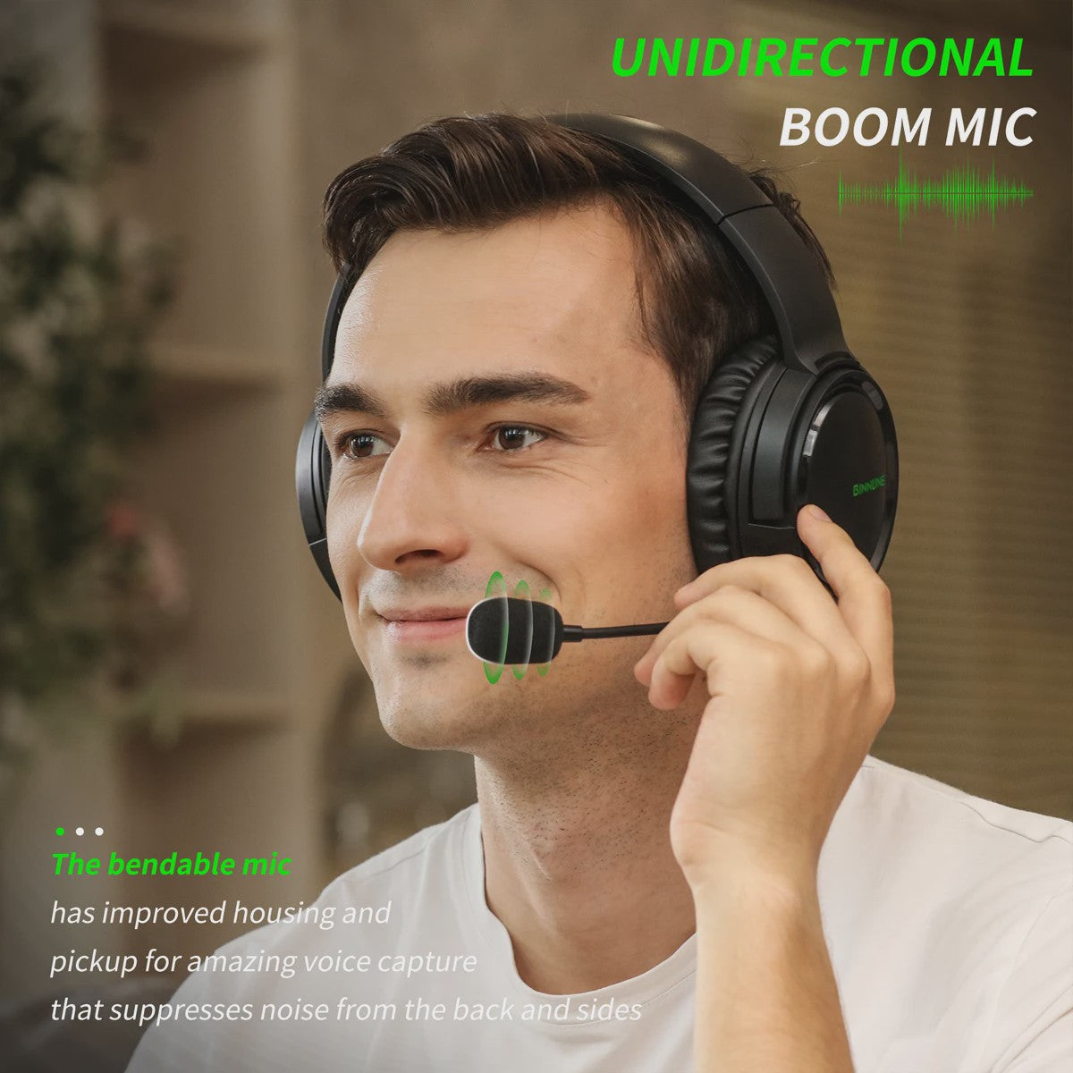BINNUNE BG02 Gaming Headset met Microfoon - Bedraad, Compatibel met PS4, PS5, Xbox, PC & Switch