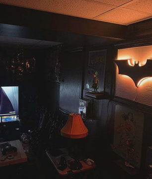Creatieve 3D Bat-logo Wandlamp met RGB LED en Afstandsbediening