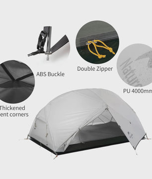 Naturehike Mongar 2-Persoons Tent: Ultralicht, Waterdicht & Duurzaam voor Outdoor Avonturen