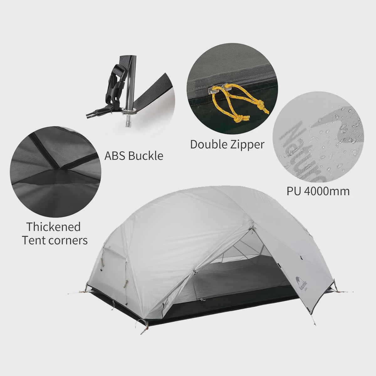 Naturehike Mongar 2-Persoons Tent: Ultralicht, Waterdicht & Duurzaam voor Outdoor Avonturen