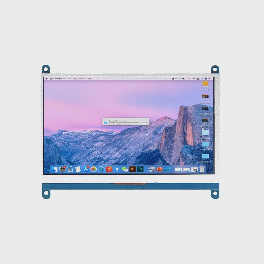 7 Inch IPS Touchscreen Monitor voor Raspberry Pi (4/3/2/B/B+/A+) - 1024x600, HDMI, Driver-Free