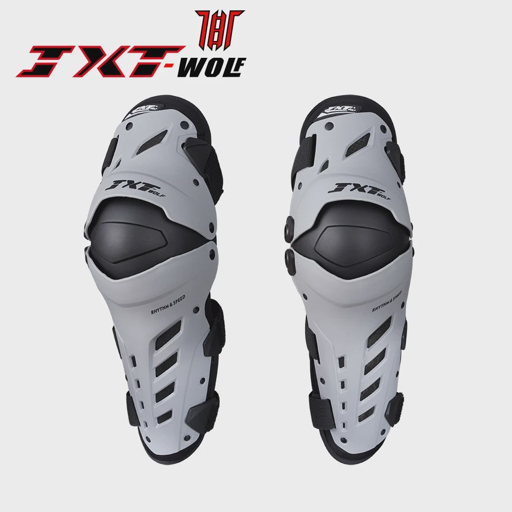 JXT WOLF Motorcross Kniebeschermers - Robuuste Bescherming voor Off-road & Straat
