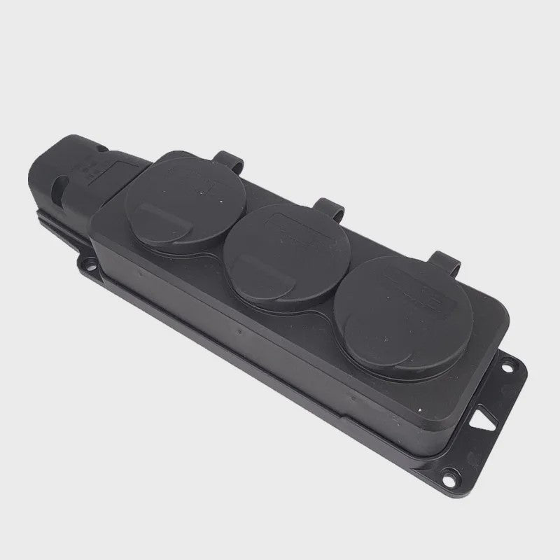 Waterdichte Buiten Verlengkabel met 3 of 4 Stopcontacten - IP54 - 16A/3500W