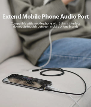 Vention 3.5mm AUX Verlengsnoer - Stereo Audio Kabel voor Auto, Laptop, PC, TV