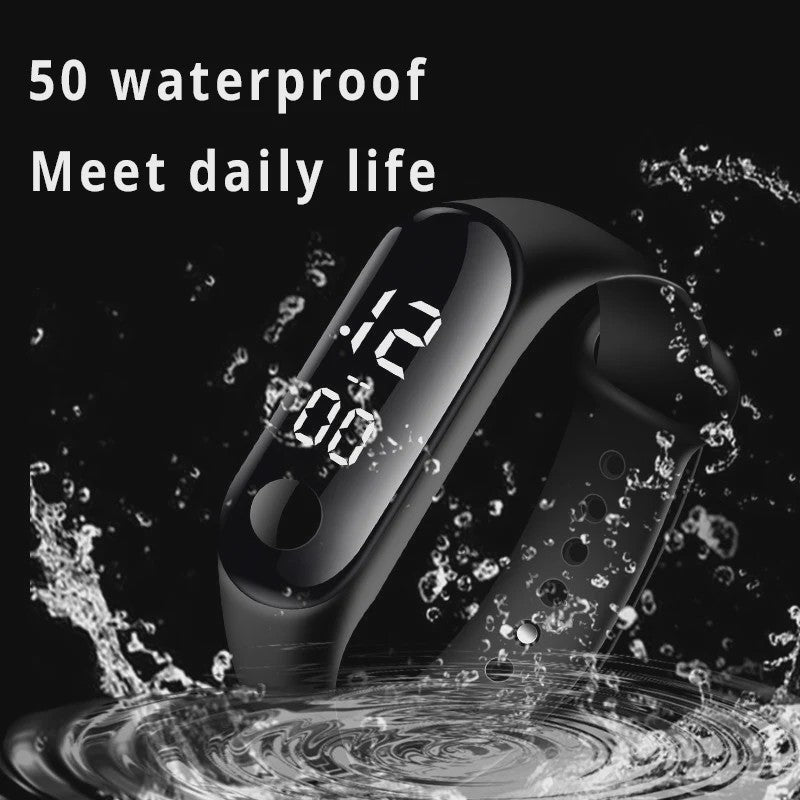 8x Kinder Horloge Digitaal LED Waterdicht - School, Sport, Dames & Heren