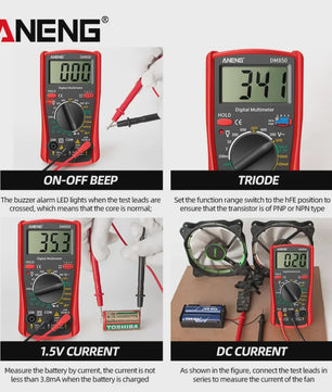 ANENG DM850 Digitale Multimeter - Professionele Spannings- en Stroomtester