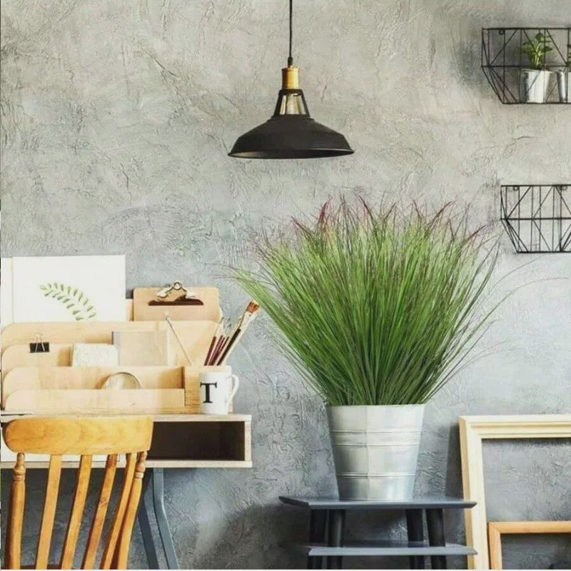 Set van 12 Kunstgras Siergrassen - Decoratieve Nep Planten voor Binnen & Buiten