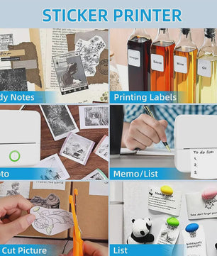 Mini Thermische Printer - Draagbaar, Bluetooth, voor Foto's & Labels