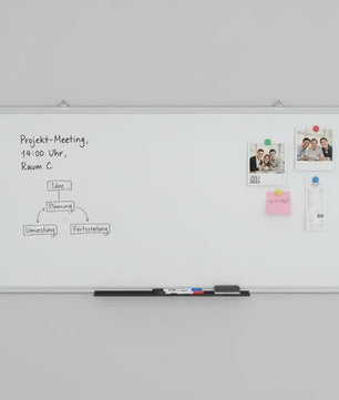 Magnetisch Whiteboard 100x50cm met Aluminium Frame - Modern Design