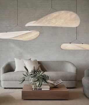 Nordic Stijl Zijde LED Hanglamp - Sfeervolle Verlichting voor Woonkamer en Eetkamer