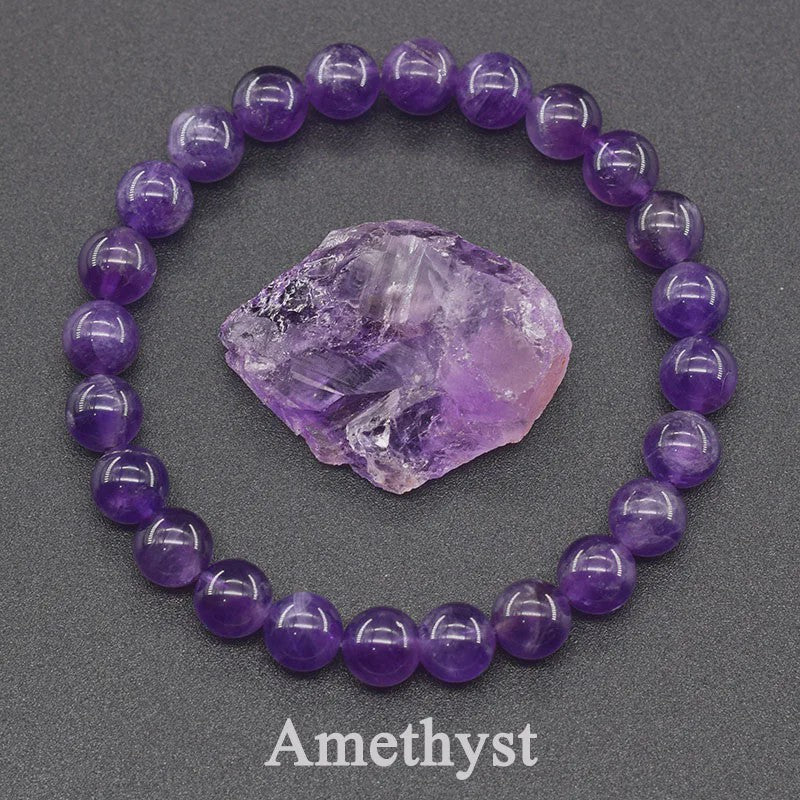Natuurlijke Edelsteen Armband - Reiki, Blauwe Apatite, Lapis Lazuli, Amethist & Tijgeroog