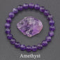 Natuurlijke Edelsteen Armband - Reiki, Blauwe Apatite, Lapis Lazuli, Amethist & Tijgeroog