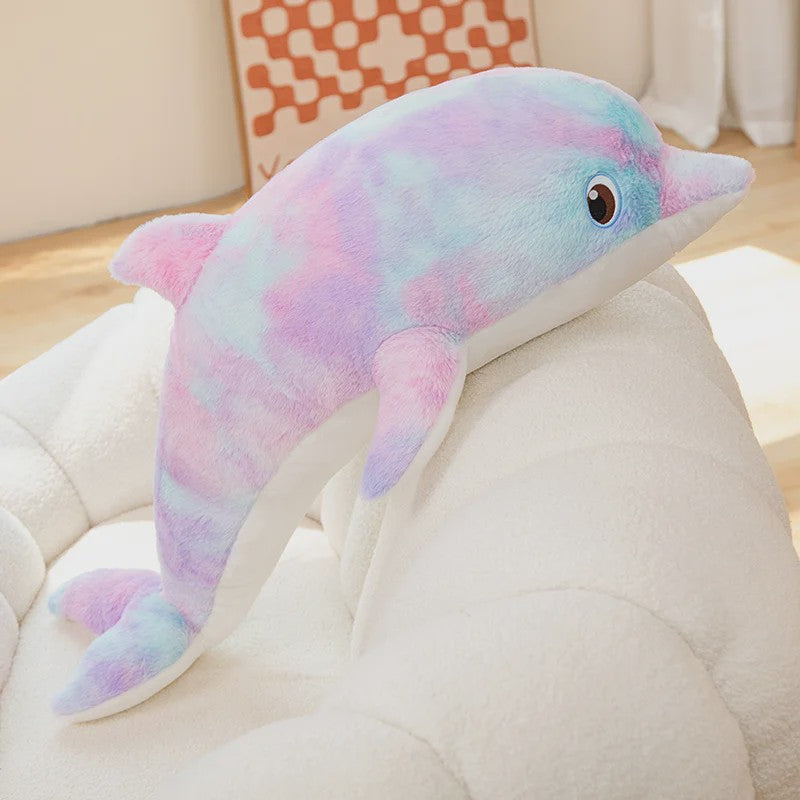 Zachte Kleurrijke Dolfijn Pluche Knuffel - 50cm - Leuk Cadeau & Decoratie