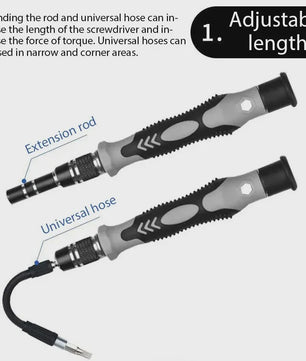 115-delige Precisie Schroevendraaierset: Magnetisch, Elektronica Reparatie & DIY Gereedschap