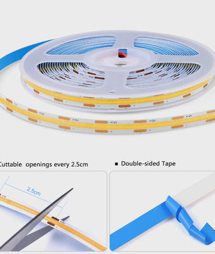Slimme COB LED Strip met Dubbele Deursensor - Automatisch Aan/Uit bij Openen/Sluiten