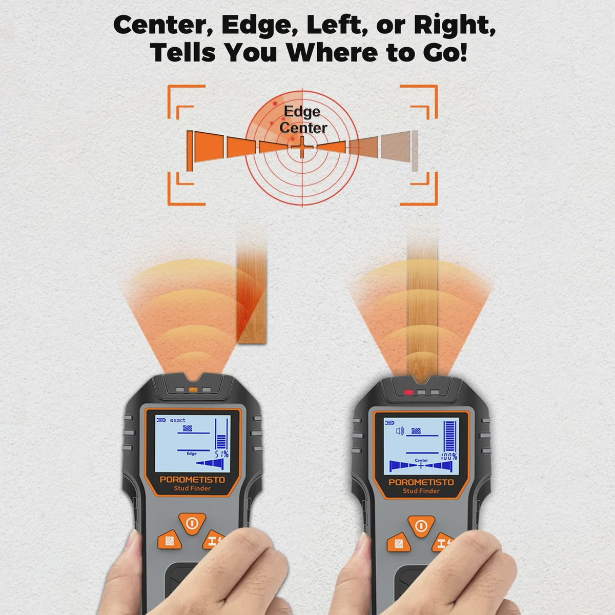 6-in-1 Stud Finder & Muurscanner: Detecteert Hout, Metaal, Elektra & Leidingen