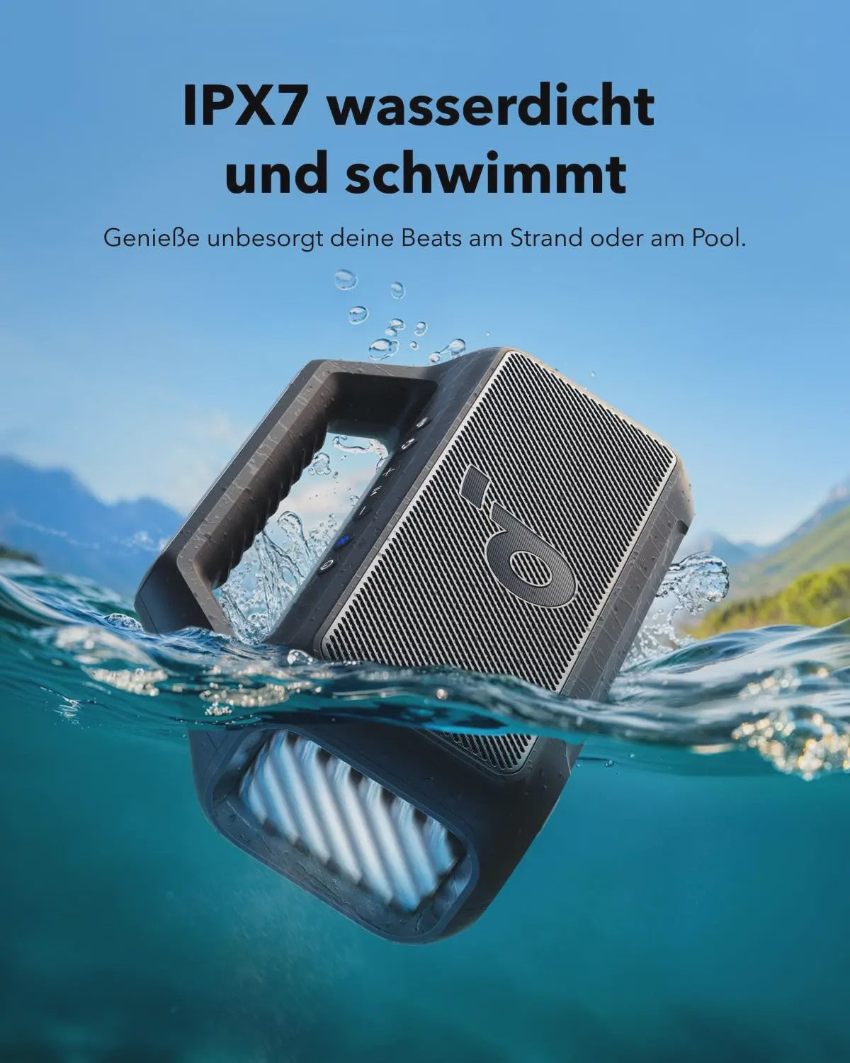 Soundcore Boom 2 Outdoor Bluetooth Speaker - 80W, IPX7 Waterdicht, 24H Batterij, LED Licht