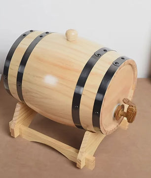 Houten Wijnvat 1L, 1.5L, 3L - Vintage Eiken Vat voor Wijn, Whiskey & Bier - Decoratie