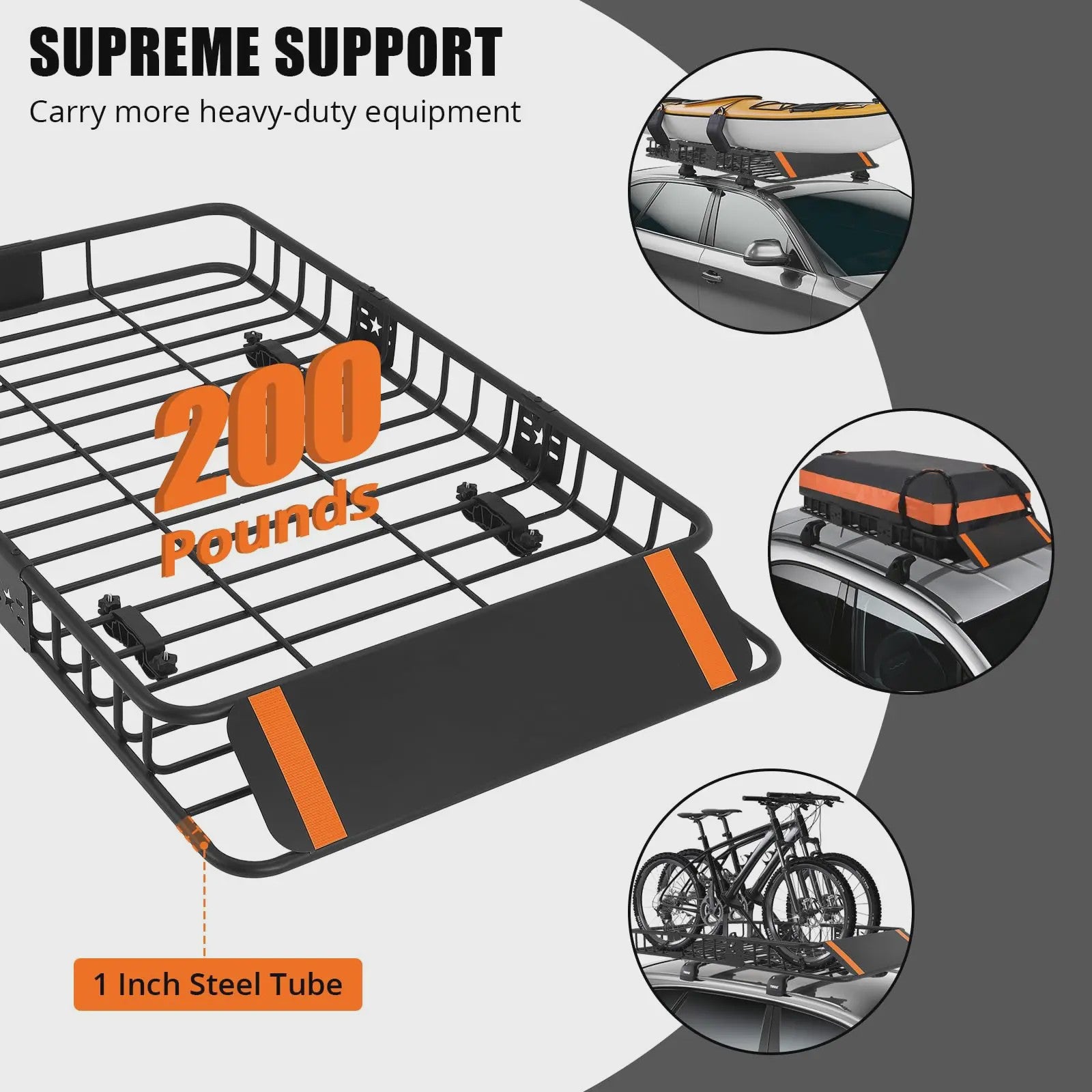 Inklapbare Trekhaak Bagagemand met 590L Waterdichte Tas - Heavy Duty Autocarrier