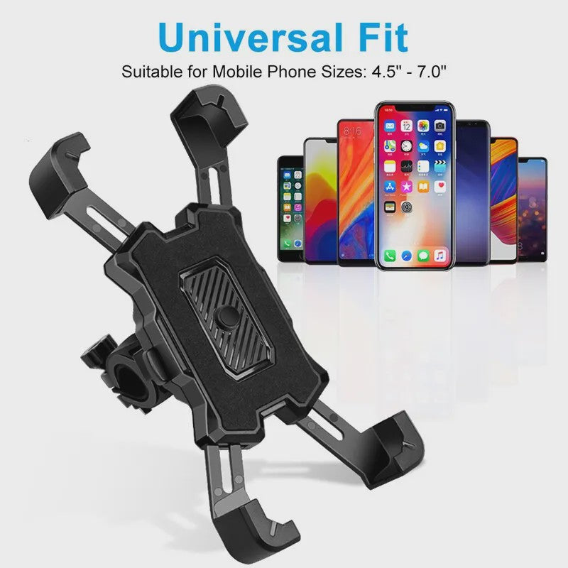 Universele Fiets & Motor Telefoonhouder - 360° Draaibaar, Schokbestendig